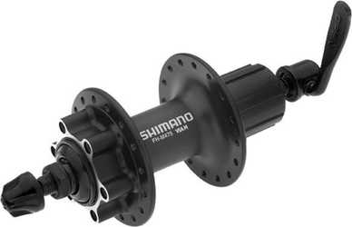 Baknav Shimano FH-M475 skivbroms IS 36H 135 mm svart från Shimano