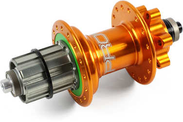 Baknav Hope Pro 4 IS 36H QR10 x 135 mm Shimano/SRAM stål orange från Hope