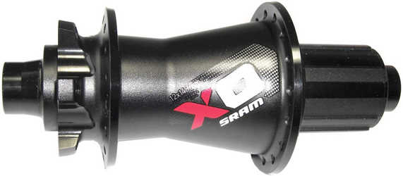 Baknav SRAM X0 Boost skivbroms IS 32H 148 mm svart/röd från SRAM