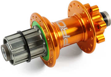 Baknav Hope Pro 4 IS 28H TA10 x 135 mm Shimano/SRAM stål orange från Hope