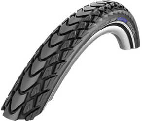 Däck Schwalbe Marathon Mondial DD V-Guard Travelstar 50-559 (26 x 2.0") vikbart svart/reflex från Schwalbe