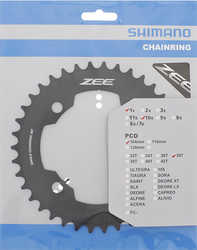 Drev Shimano ZEE FC-M640 104 bcd 10 växlar 38T svart från Shimano