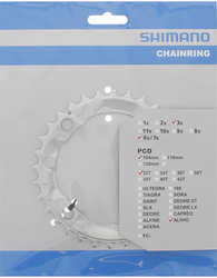 Drev Shimano FC-M341/415 silver 104 bcd 9 växlar 32T från Shimano