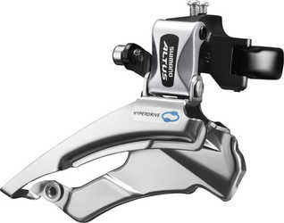 Framväxel Shimano Altus FD-M313, 3 växlar, high clamp, dual pull, 63-66° från Shimano