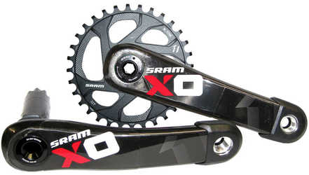 Vevparti SRAM X01 1 x 11 växlar BB30 q-faktor 168 mm direct mount 32T 175 mm svart/röd från SRAM