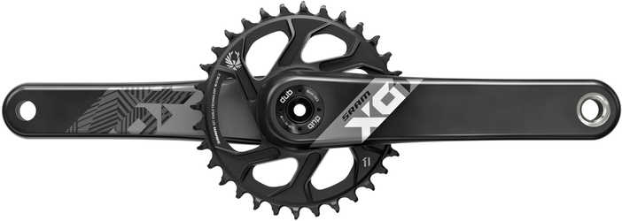 Vevparti SRAM X01 Eagle 1 x 12 växlar DUB direct mount 32T 175 mm svart/svart från SRAM