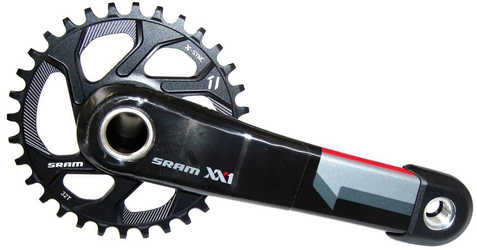 Vevparti SRAM XX1 1 x 11 växlar GXP q-faktor 156 mm direct mount 32T 170 mm svart/röd från SRAM