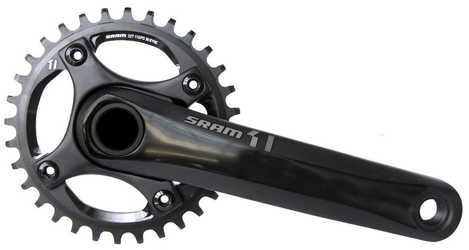 Vevparti SRAM X1 1400 1 x 11 växlar GXP Boost q-faktor 168 mm direct mount 32T 175 mm svart/grå från SRAM