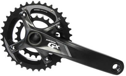 Vevparti SRAM GX 1000 2 x 10 växlar GXP Boost q-faktor 169 mm 36/22T 175 mm svart/grå från SRAM