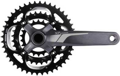 Vevparti SRAM X7 GXP 3 x 9 växlar 44/33/22T 175 mm grå från SRAM