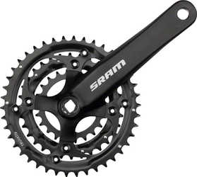 Vevparti SRAM S600 3.0 fyrkantsaxel 3 x 8-9 växlar 44/32/22T 175 mm svart från SRAM