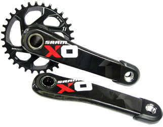 Vevparti SRAM X01 1 x 11 växlar GXP q-faktor 168 mm direct mount 32T 170 mm svart/röd från SRAM